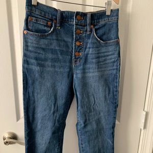 Madewell Perfect Vintage Button Fly Crop